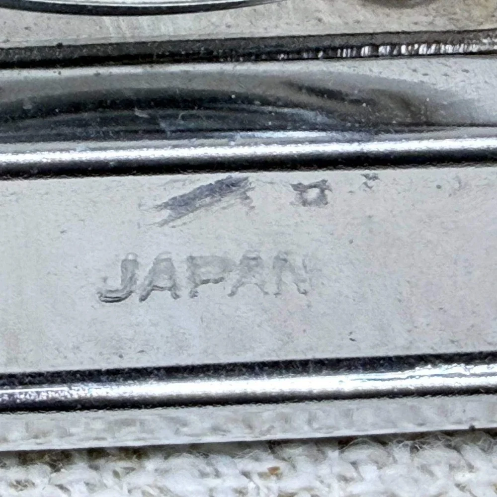 Vintage Japan Chrome Globe Perpetual Desk Calendar Mid Century Office Decor